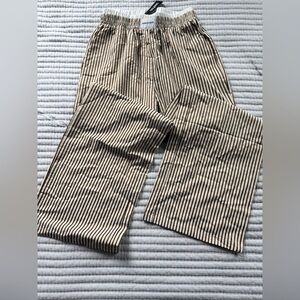 NWT Striped Wide Leg Pants